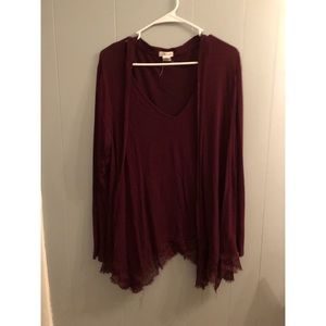 Maroon long sleeve